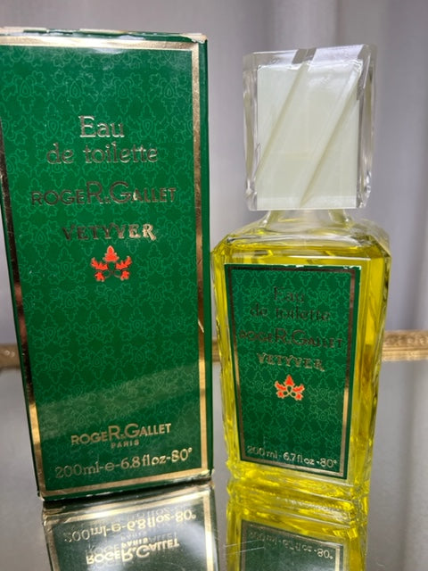 Vetyver Roger & Gallet original (1974) edt 200 ml. Vintage 1974. Flacon scellé