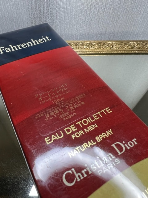 Fahrenheit Dior edt 100 ml. Rare, vuntage 1988 edition. Sealed