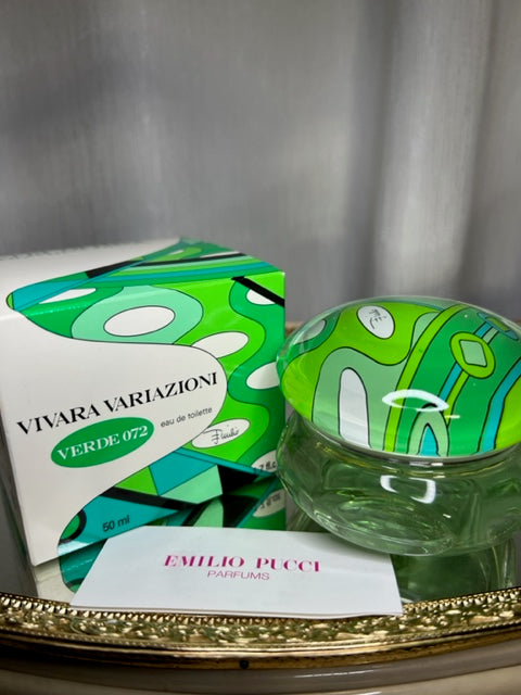 Emilio Pucci Vivara Variazioni Verde Eau De Toilette 50 ml. Vintage first edition.