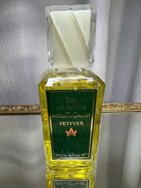 Vetyver Roger & Gallet original (1974) edt 200 ml. Vintage 1974. Flacon scellé