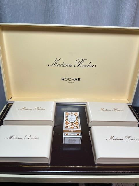 Madame Rochas big perfume savon set. Rare, vintage 1970s. Sealed savon. Best!