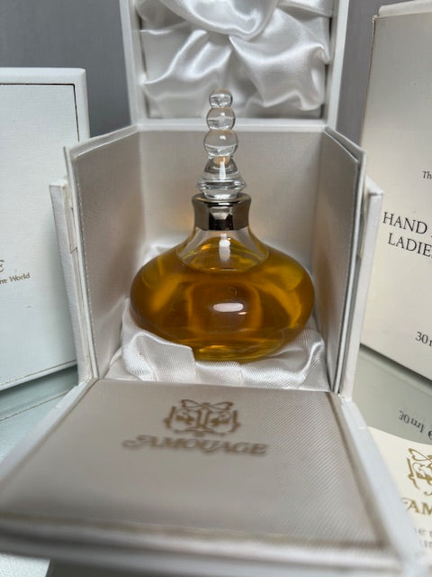 Amouage Gold edp 30 ml Hand-Polished Crystal Flacon extremely rare vintage 1989