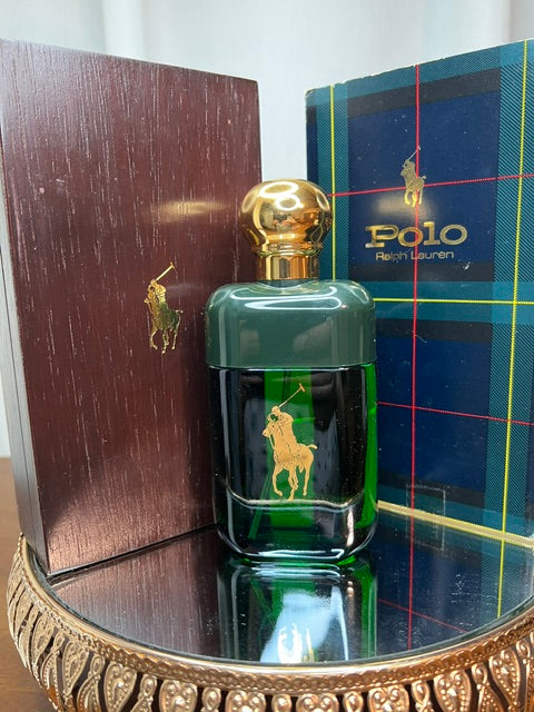 Polo Ralph Lauren edt 100 ml vintage 70s wood box.