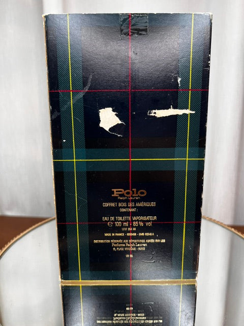 Polo Ralph Lauren edt 100 ml vintage 70s wood box.