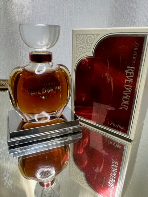 Rêve d'Amour Shiseido pur parfum 15 ml. Rare, parfum de musée vintage 1976. Flacon en cristal scellé.