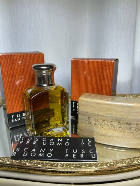 Tuscany per Uomo Aramis edt 50 ml and perfume savon 100 g Vintage