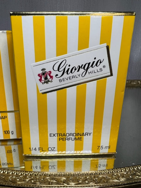 Giorgio Beverly Hills extrait 7,5 ml et savon parfumé 100 g. Vintage