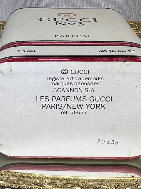 Gucci III extrait 7,5 ml. Vintage, édition originale. Flacon scellé.