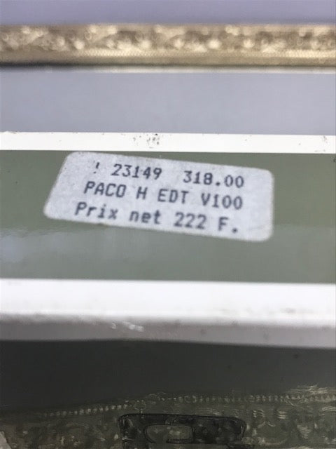 Paco Rabanne Pour Homme edt 100 ml. Rare première édition originale.