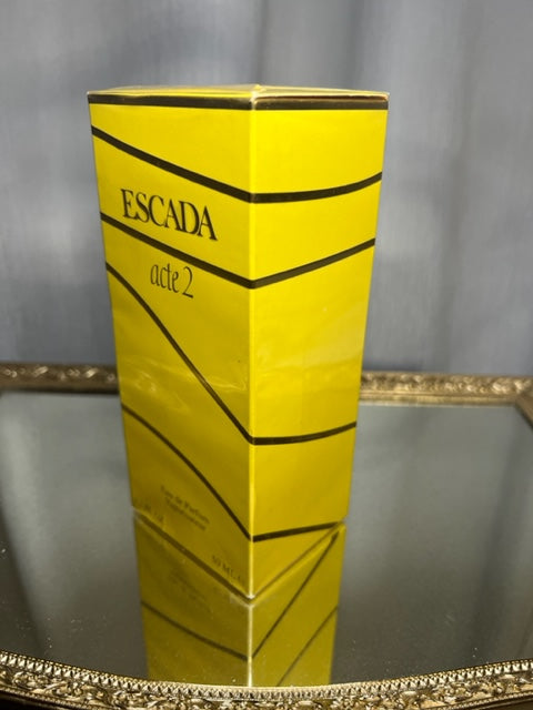 Escada Acte 2 edp 50 ml. Vintage 1990 original. Scellé