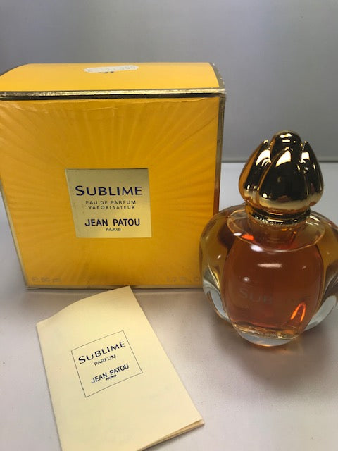 Sublime Jean Patou eau de parfum 50 ml. Rare vintage first