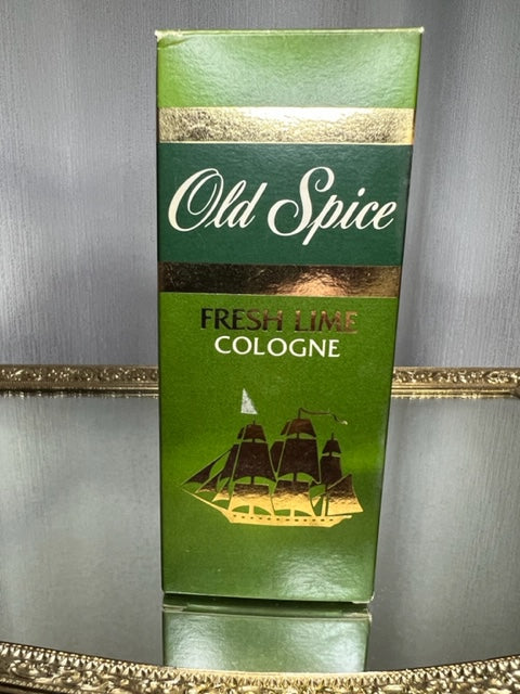 Eau de Cologne Old Spice Fresh Lime 140 ml. Extrêmement rare, années 1980. Flacon scellé Shulton