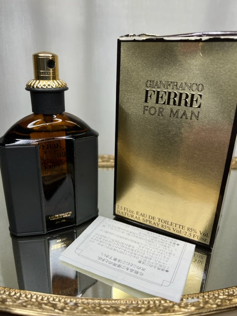Ferre Gianfranco Ferre pour HOMME EDT 75 ml. Vintage. Flacon scellé