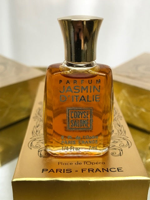 Jasmin D’Italie Coryse Salomé pur parfum 7 ml. Rare, vintage original années 1970.