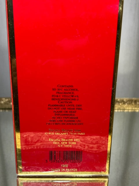 Escada Margaretha Ley Escada edp 50 ml. Vintage 1990 original. Scellé.