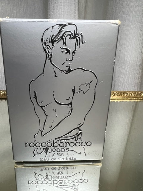 Silver Jeans Homme Roccobarocco edt 30 ml. Vintage 1995. Flacon scellé