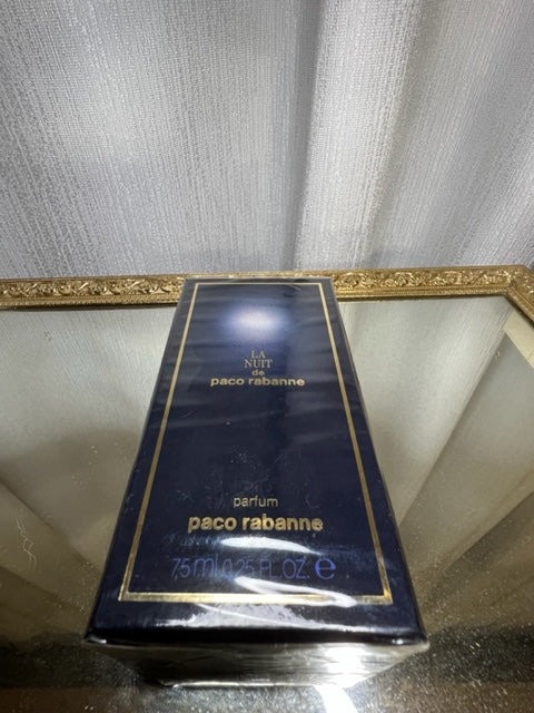 La Nuit Paco Rabanne extrait 7,5 ml. Vintage 1985. Scellé