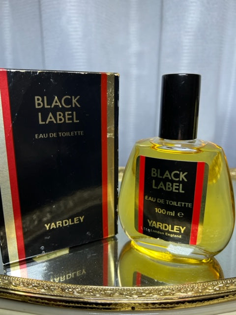 Black Label Yardley cologne 100 ml. Rare édition vintage 1967.