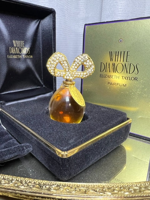 White Diamonds Elizabeth Taylor extrait 7,5 ml. Vintage 1991. Flacon scellé.