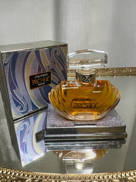 Shiseido Presage parfum pur 15 ml. Rare, millésime 1978. Flacon en cristal scellé.
