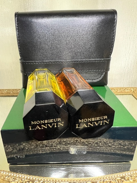 Monsieur Lanvin Vetyver perfume set: edt 50 ml/after shave 50 ml. Vintage 1970s