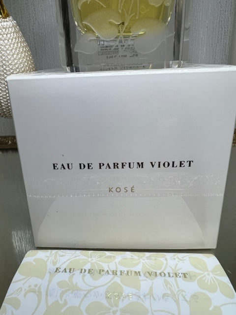 Violet edp 45 ml Kose (Japan). Rare, vintage limited edition. Crystal bottle.
