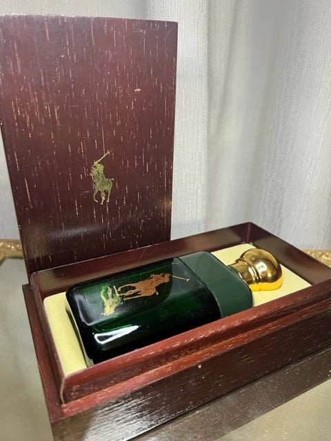 Ralph Lauren Polo Green. 100 ml edt  Vintage luxury  edition 1978 wooden box. Rare, best.