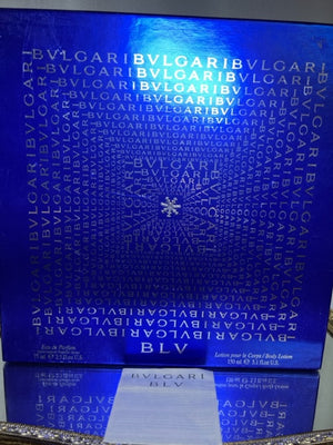 BLV Bvlgari perfume set: edp 75 ml/perfume body lotion 150 ml. Vintage 2000.