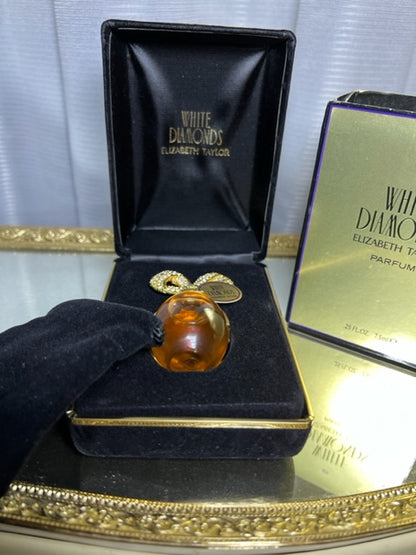 White Diamonds Elizabeth Taylor extrait 7,5 ml. Vintage 1991. Flacon scellé.