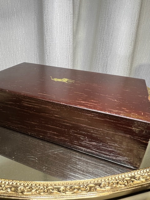 Ralph Lauren Polo Green. 100 ml edt  Vintage luxury  edition 1978 wooden box. Rare, best.