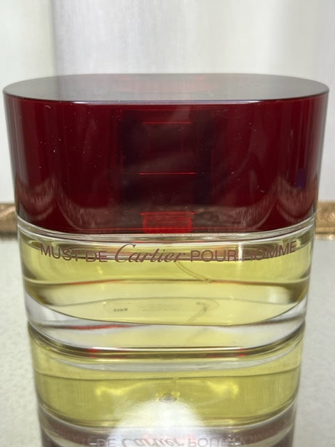 Must de Cartier Pour Homme edt 100 ml. Prima edizione vintage. Scatola senza