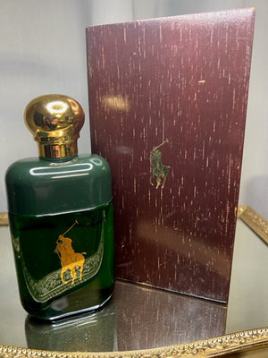 Ralph Lauren Polo Green. 100 ml edt  Vintage luxury  edition 1978 wooden box. Rare, best.