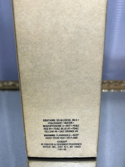 Guess Guess edt 50 ml. Rare, édition originale vintage. Flacon scellé.