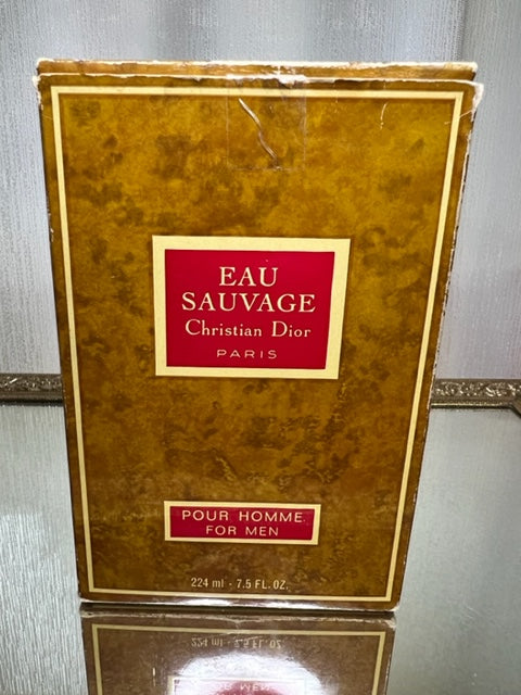 Eau Sauvage Dior edt 224 ml. Rare, vintage années 1970. Flacon scellé.