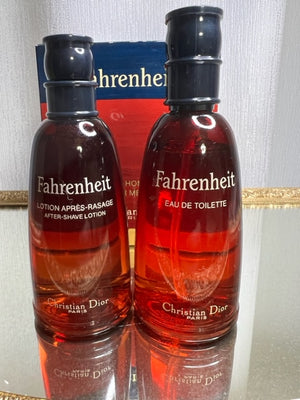 Fahrenheit Dior perfume set edt 50 ml/ après rasage 50 ml. Vintage 1988. Sealed bottles