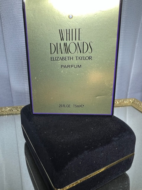 White Diamonds Elizabeth Taylor extrait 7,5 ml. Vintage 1991. Flacon scellé.