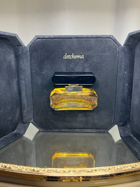 Detchema Revillon extrait 15 ml. Vintage 1980, limited edition. Velvet case.