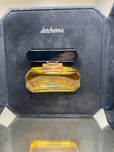 Detchema Revillon extrait 15 ml. Vintage 1980, limited edition. Velvet case.