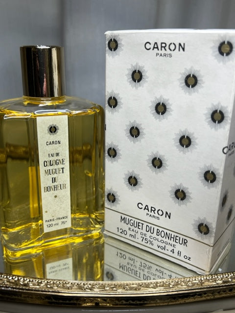 Caron Muguet du Bonheur Eau de Cologne 120 ml Vintage 1970. Flacon scellé