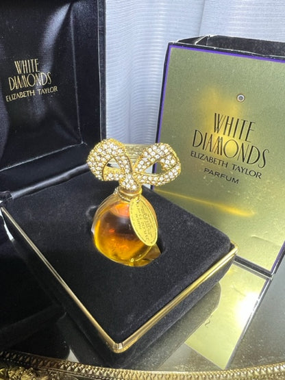 White Diamonds Elizabeth Taylor extrait 7,5 ml. Vintage 1991. Flacon scellé.