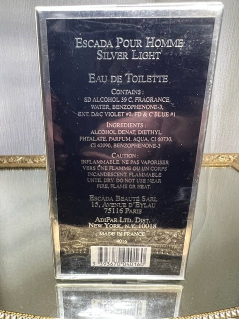Escada pour Homme Light Silver Edition 75 ml. Vintage 1997. Sealed