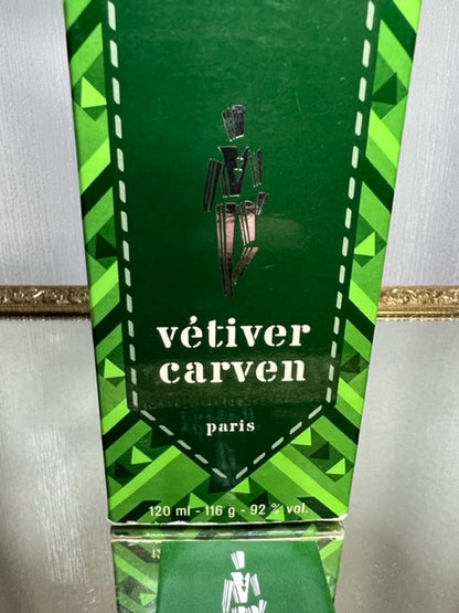 Vetiver Carven (1957) edt 120 g (120 ml). Vintage années 70. Flacon scellé