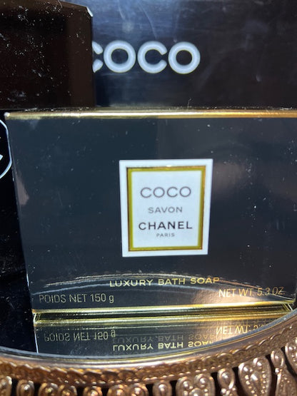Coco parfum Chanel luxury set parfum powder 150 g and parfum savon 150 g Vintage