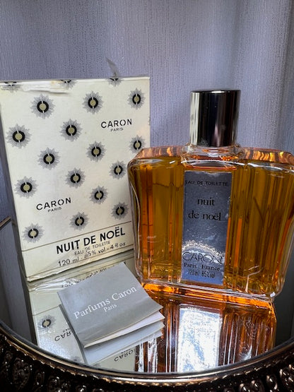 Nuit de Noël Caron edt 120 ml. Rare, vintage années 70. Jamais utilisé/flacon plein, excellent état