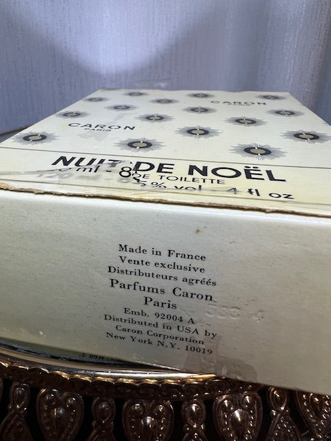 Nuit de Noël Caron edt 120 ml. Rare, vintage années 70. Jamais utilisé/flacon plein, excellent état