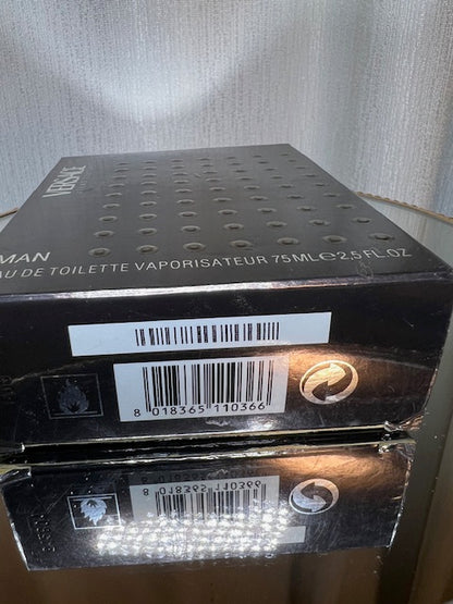 Jeans Couture Man Versace edt 75 ml. Rare, millésime 2002.