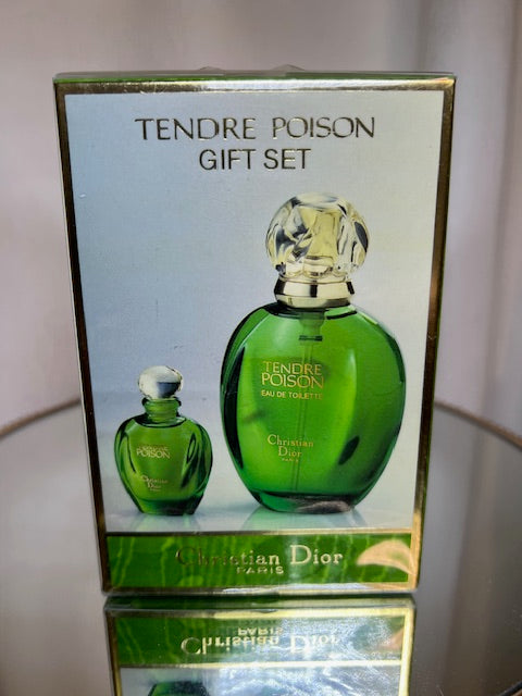 Tendre Poison Dior perfume set 50 ml + edt 5 ml. Rare, vintage 1994. Sealed.