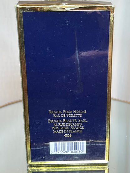 Escada Pour Homme edt 75 ml. Première édition vintage.