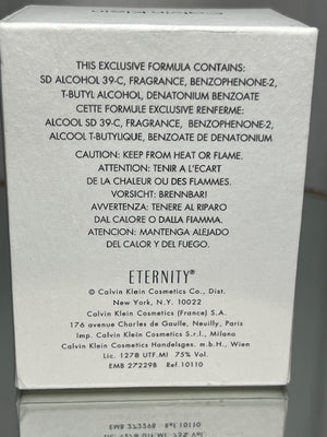 Eternity CK pure parfum 7 ml. Vintage.