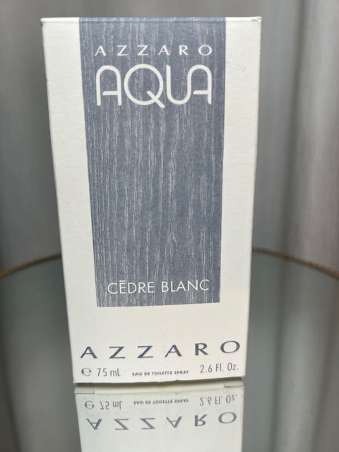 Aqua Cèdre Blanc Azzaro edt 75 ml. Vintage original edition. Full.